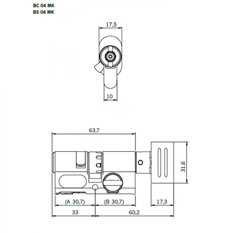 Bombí amb pom de metall BS04MK 
