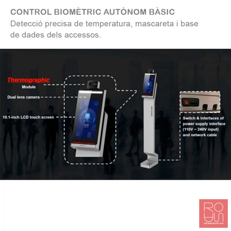 Control d'accessos biomètric autònom complert SF-AC3076KMFR-IP-TM