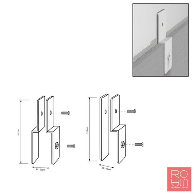 Mampara extensió per a allargar una mampara ja existent