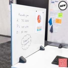 Mampara magnètica de sobretaula per distanciament social a les oficines