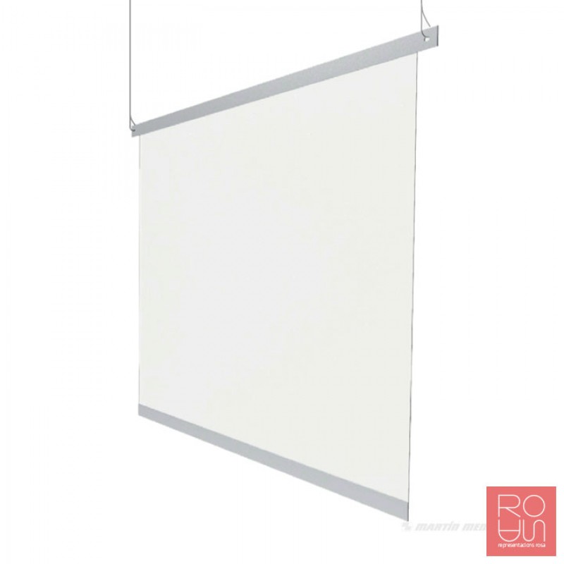 Mampara de protecció suspesa 100 x 70 cm.