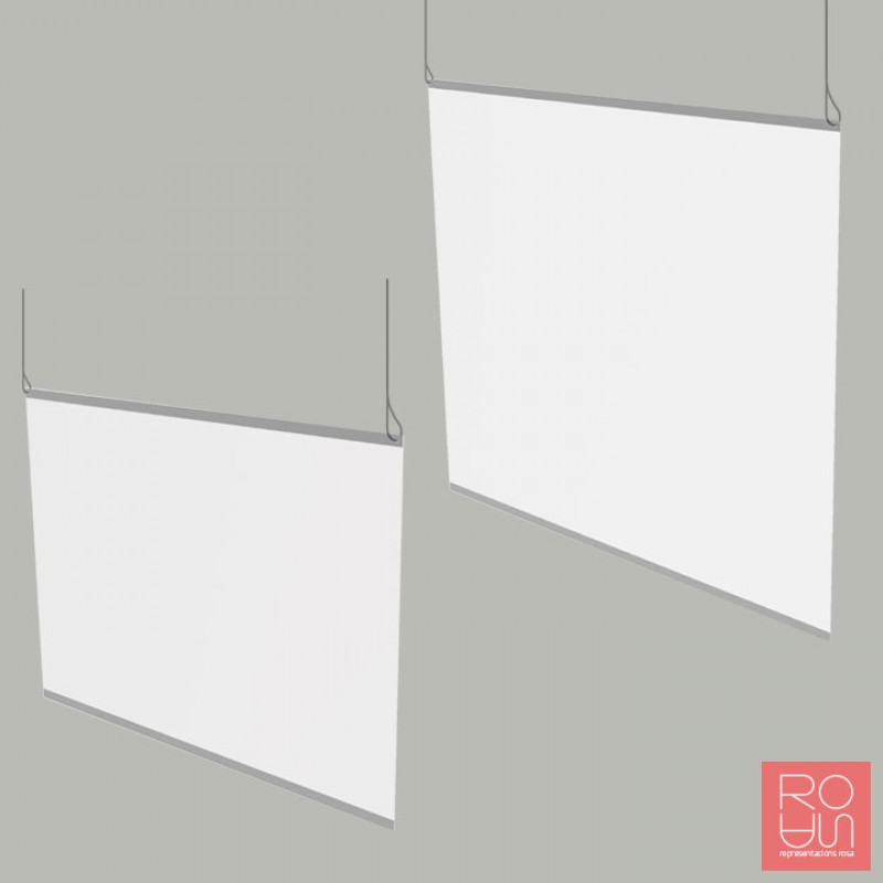 Mampara de protecció suspesa 100 x 70 cm.