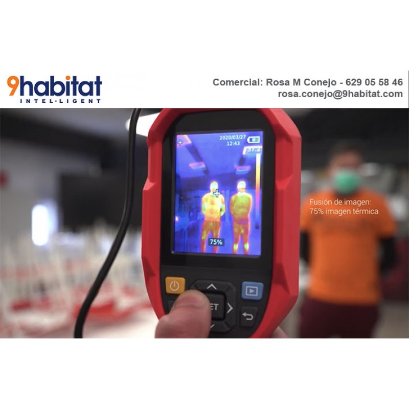 Càmera termogràfica portàtil per a la detecció de temperatura corporal