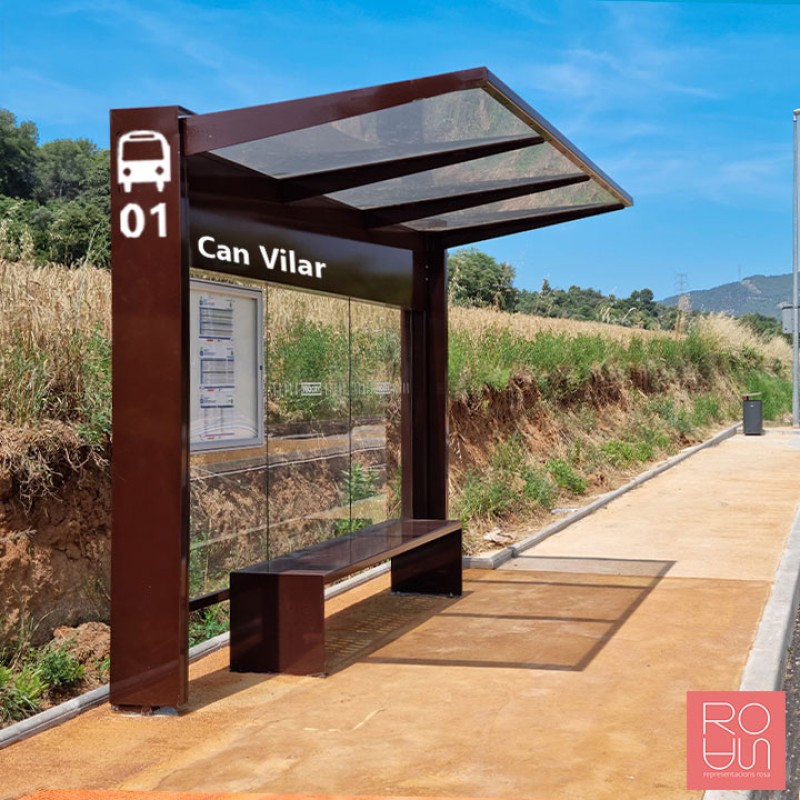 Marquesina parada d'autobús Kub