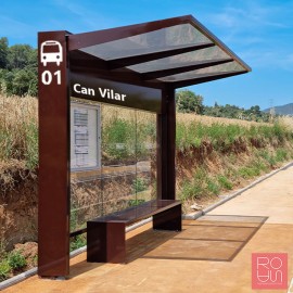 Marquesina parada d'autobús Kub
