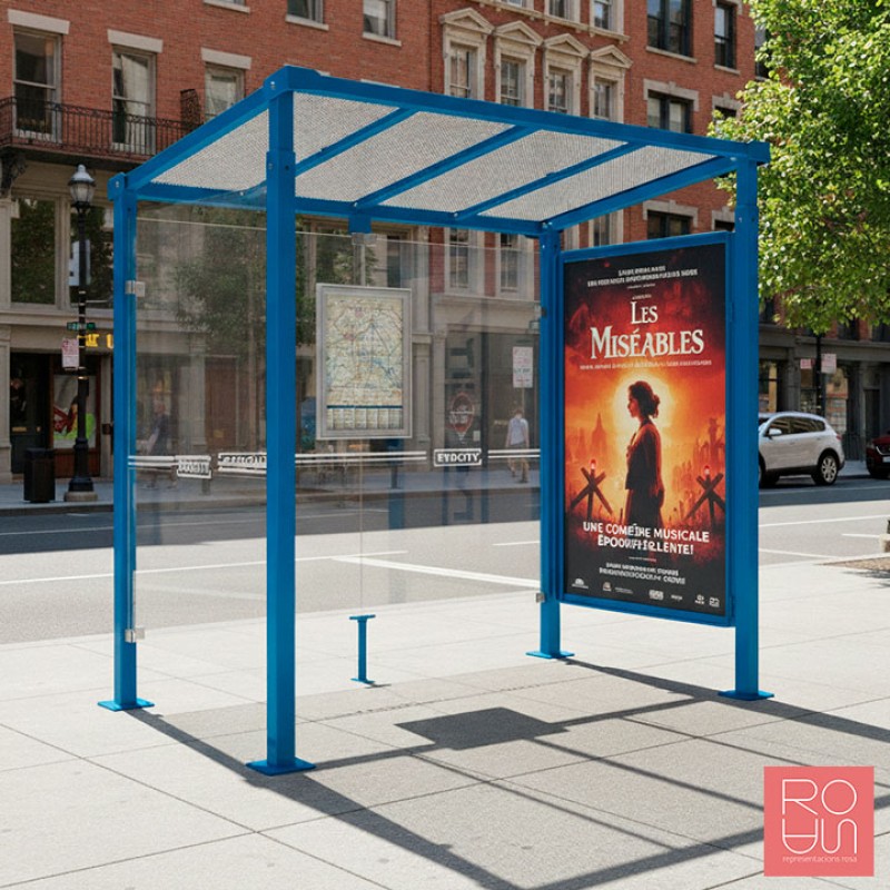 Marquesina parada d'autobús Milà