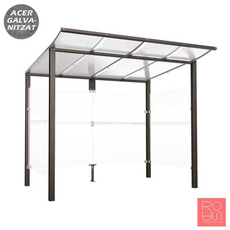 Marquesina parada d'autobús Mòdul 2500 mm
