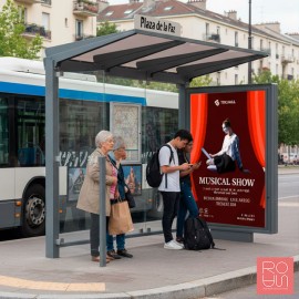 Marquesina parada d'autobús Venècia