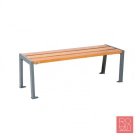 Banqueta Silaos acer i fusta