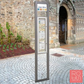 Tòtem parada d'autobús Milà