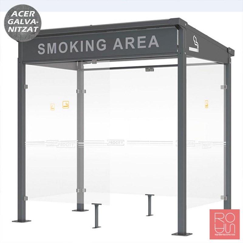 Marquesina per a fumadors Milà 2500 mm