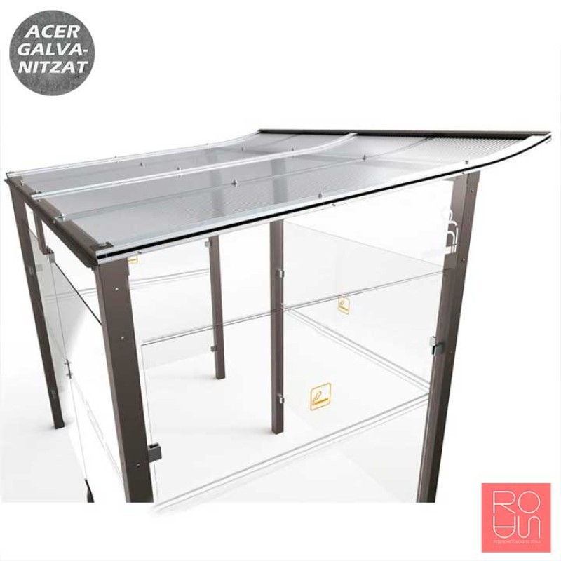 Marquesina per a fumadors Mòdul 5000 mm