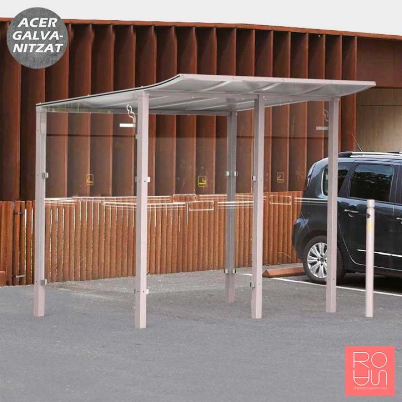 Marquesina per a fumadors Mòdul 5000 mm