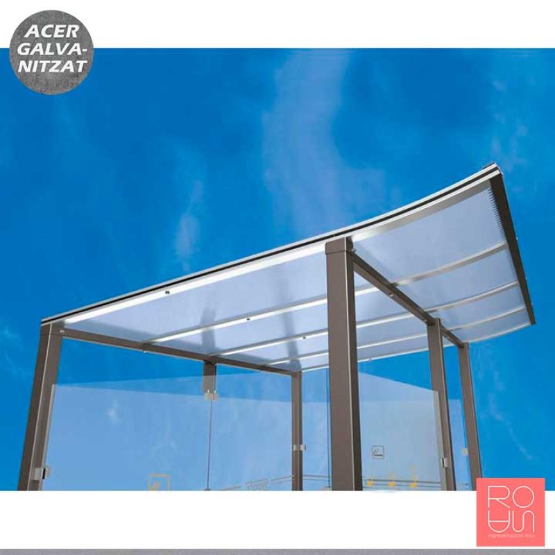 Marquesina per a fumadors Mòdul 5000 mm