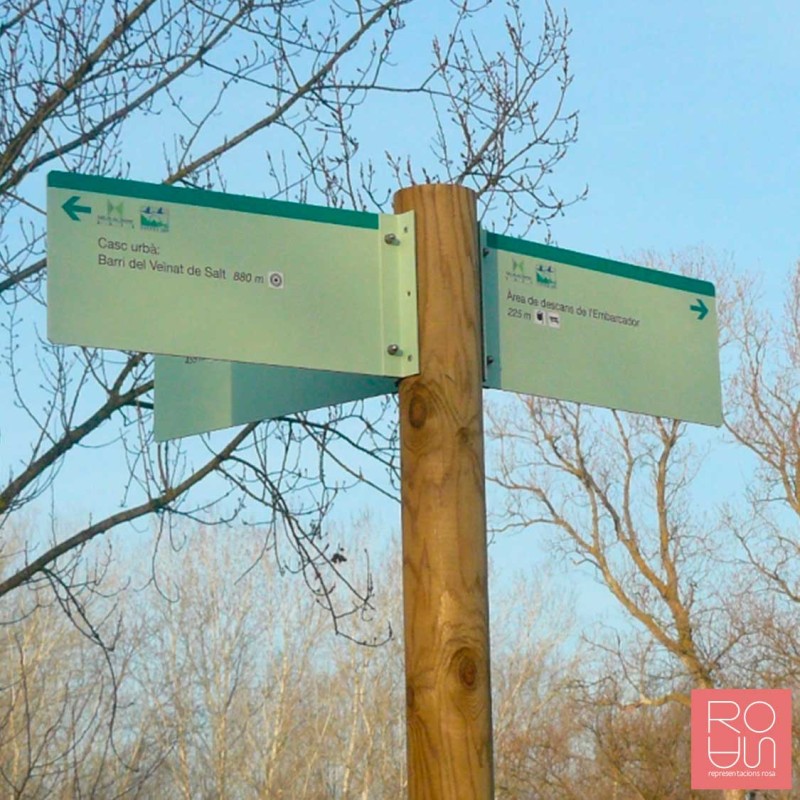 Banderoles de senyalització per rutes medi ambientals