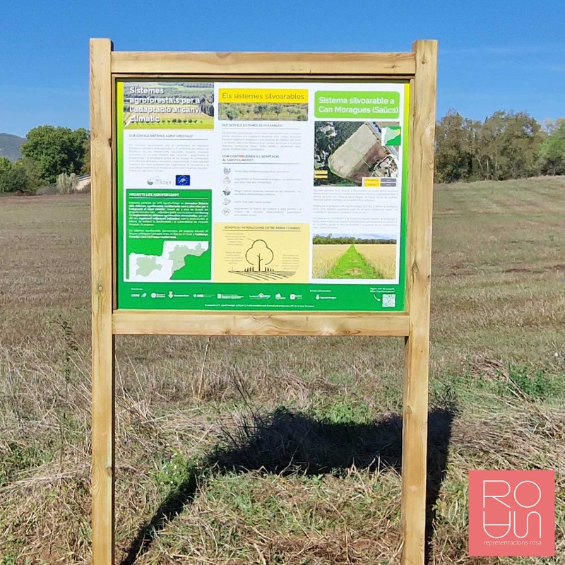 Cartellera de fusta sense teulada LIFE