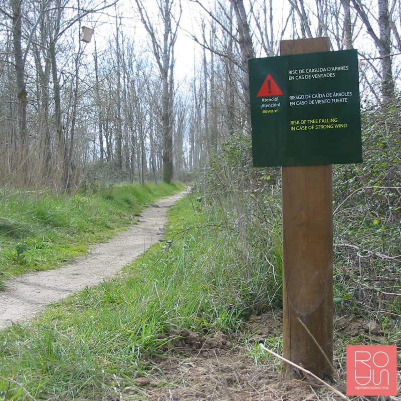 Fites de senyalització per rutes medi ambientals