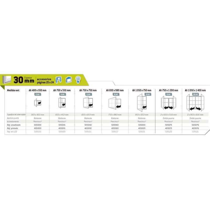 Vitrina  d'informació model "Tradició"